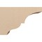 Ekena Millwork 7"W x 21"D x 14"H Classic Asheboro Rough Cedar Woodgrain TimberThane Corbel, Primed Tan CORUR07X21X14ASHRCPR - alternate 5